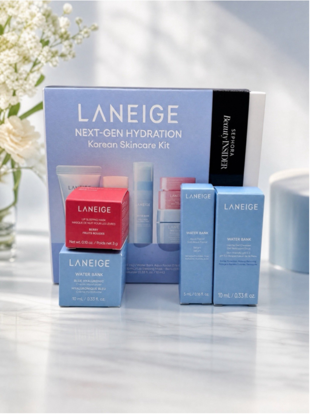 Laneige Next-Gen Hydration Korean Skincare Kit 5 Piece Set New